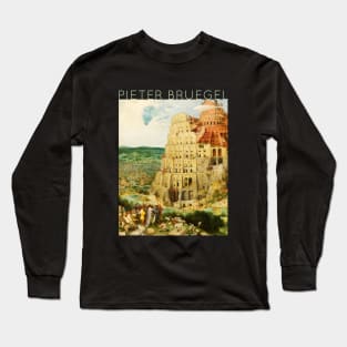 Pieter Bruegel The Elder - The Great Tower of Babel Long Sleeve T-Shirt